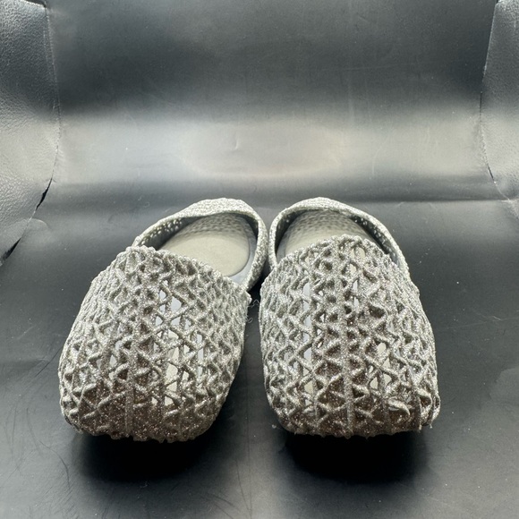 EUC- Melissa+Campana Silver Glitter Flats - Picture 6 of 8